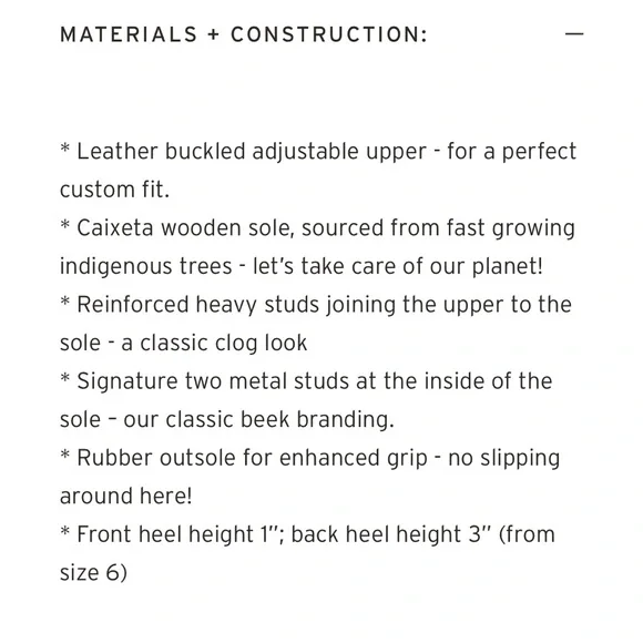 Beek Magpie Heeled Clog Cognac Sz 10 - Picture 6 of 6